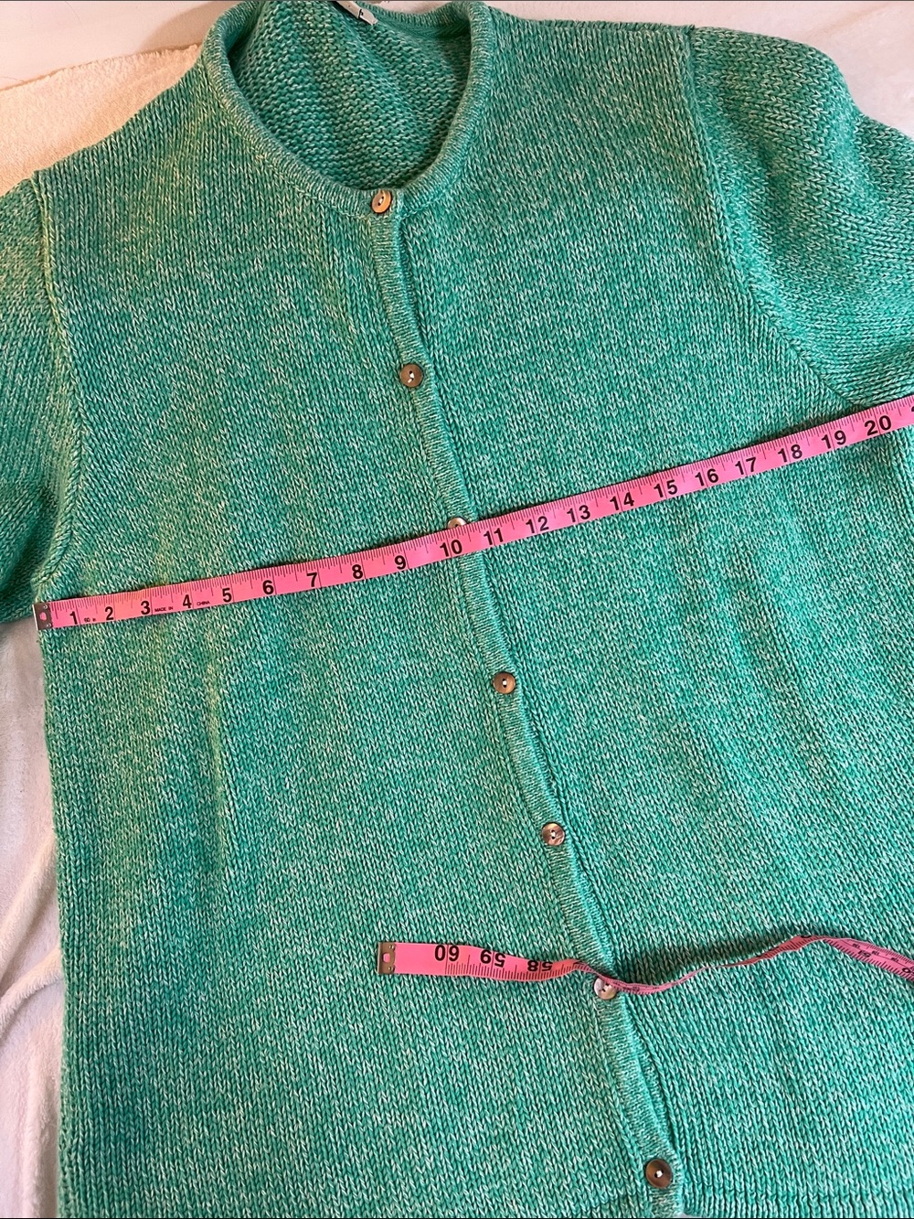 L.L. Bean Women's green Marled Button-Front Cardigan XL - Picture 4 of 10